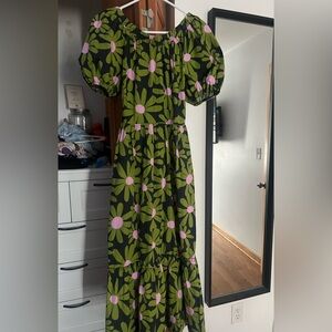 Topshop floral midi dress